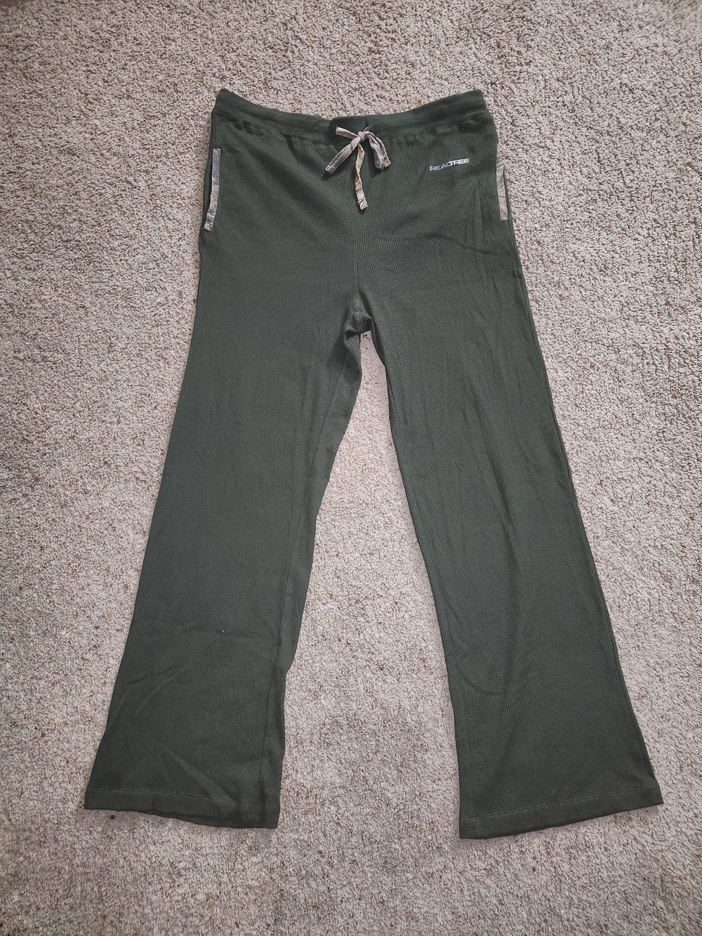 Realtree Olive Green Women's Lounge Pajama Pants Size 2XL